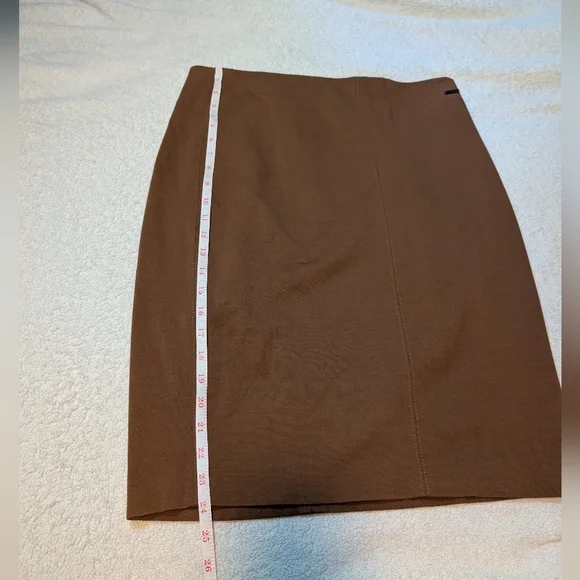 Tahari Women's Brown Pencil Skirt - Picture 3 of 8